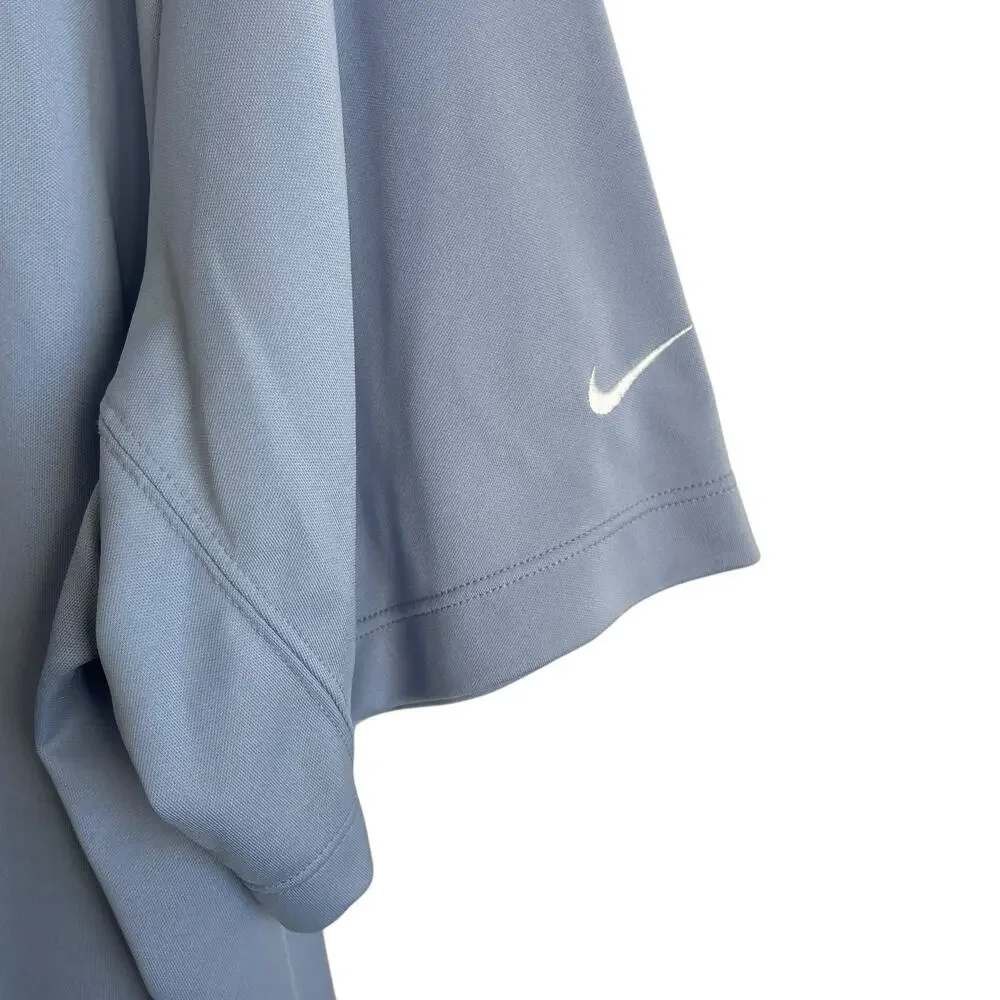 Nike Golf Mens Polo Tour Performance XXL Blue Striped The Players Leisure Comfy - Picture 7 of 11